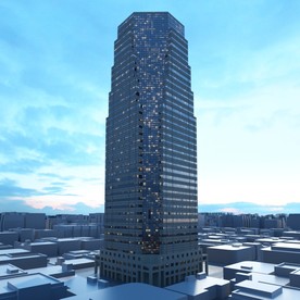 C4D模型大夏大楼建筑摩天大夏