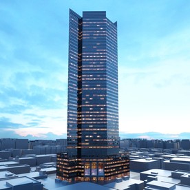 C4D模型大夏大楼建筑摩天大夏