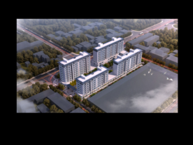 绿城别墅洋房园林景观住宅鸟瞰