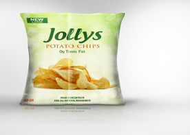 零食 薯片 包装 样机 塑料袋