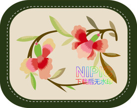 电脑绣花eps模板下载