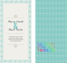 结婚请柬eps模版