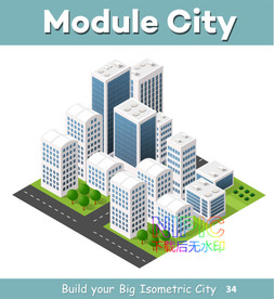 2.5d城市eps矢量格式