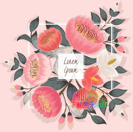 婚礼邀请函eps图形