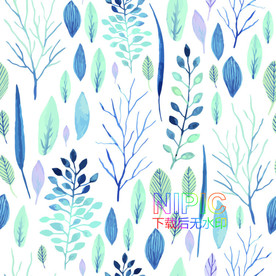 热带树叶eps矢量图