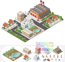 2.5d城市eps模板下载