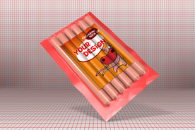 零食 香肠 包装 样机 塑料袋