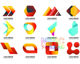 炫彩标志eps模版