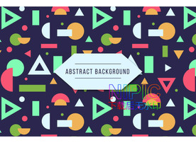 孟菲斯风格eps模板下载