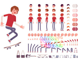 角色设置eps矢量图