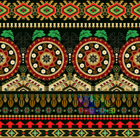 民族花纹eps背景