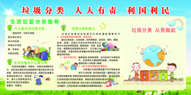 垃圾分类社会公益宣传海报素材