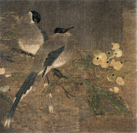 宋代国画 佚名 山鹊枇杷图