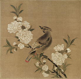 宋代国画 佚名 桃花山鸟图