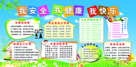我安全我快乐校园活动海报素材