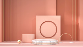 几何c4d背景图片简约产品展台