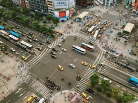 十字路口俯瞰图