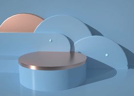 清新几何c4d背景图片简约海报