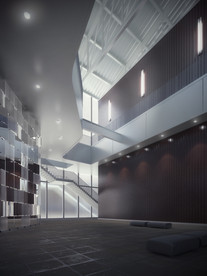 C4D 模型建筑室内大厅大堂