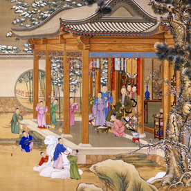 明清画作