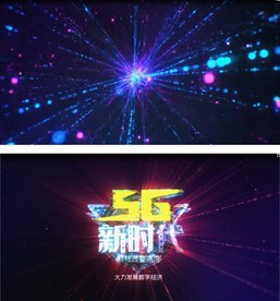 粒子光效5G数字经济片头视频模