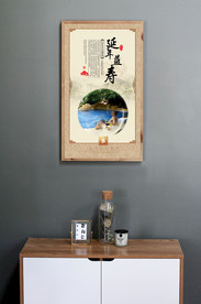 水疗文化展板延年益寿