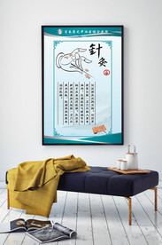 中医养生挂图针炙