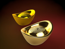 C4D模型黄金金元宝