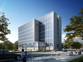 电力公司医院图书馆厂房效果图