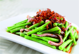 豆角爆鱿鱼