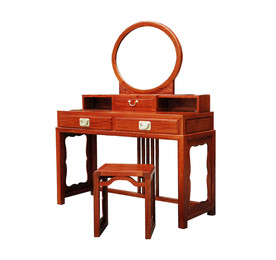 缅甸花梨梳妆台侧面