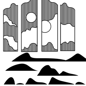 中式假山