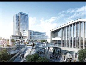 高层商业综合体建筑表现
