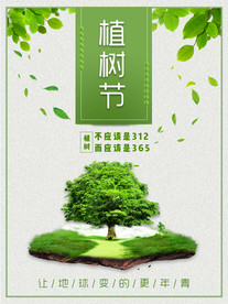植树节海报