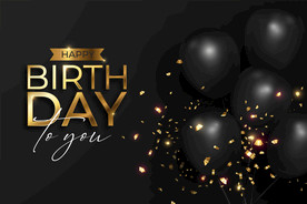 生日背景 节日气球