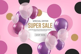 生日背景 节日气球