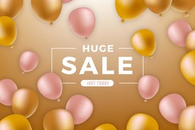 生日背景 节日气球