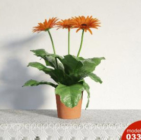 3DMAX模型植物花卉景观