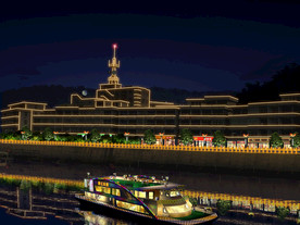 河边夜景