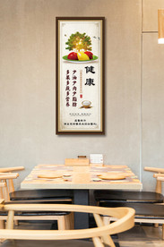 餐饮文化挂图健康