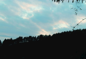 天空   傍晚时分
