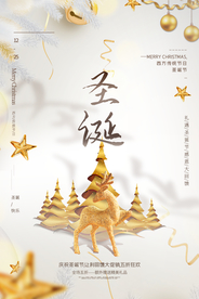 圣诞节节日活动宣传海报素材