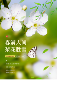 春满人间旅游活动宣传海报素材