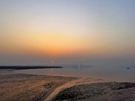 大海落日