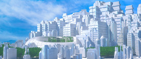 C4D模型未来都市城市