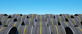 C4D模型弯曲曲线马路道路