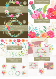 圣诞节花环素材