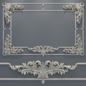 3DMAX模型室内装修欧式雕花