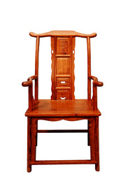 刺猬紫檀四出头官帽椅