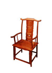 刺猬紫檀四出头官帽椅侧面